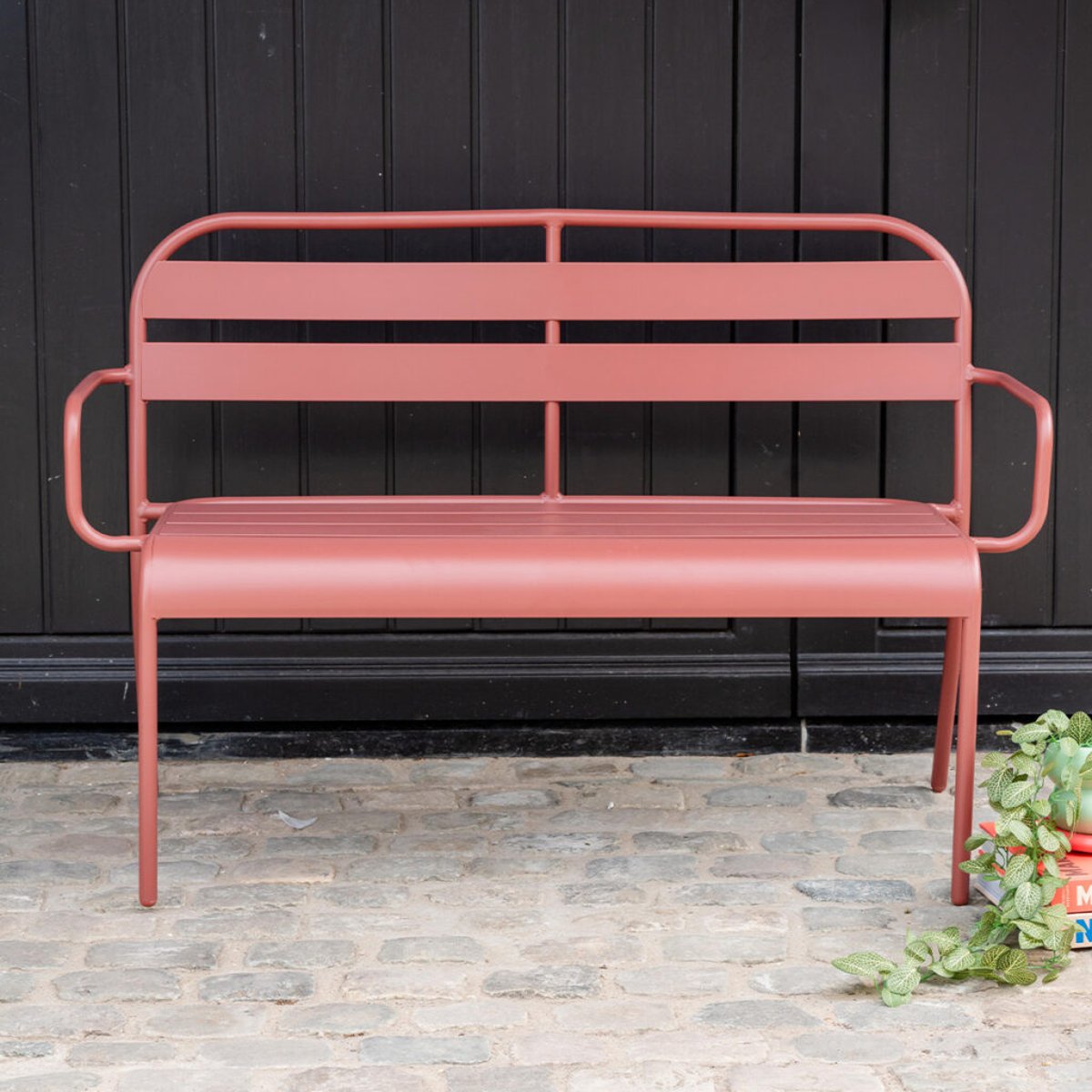 Banc de jardin en aluminium 118cm Framboise SOHA framboise, WILSA GARDEN