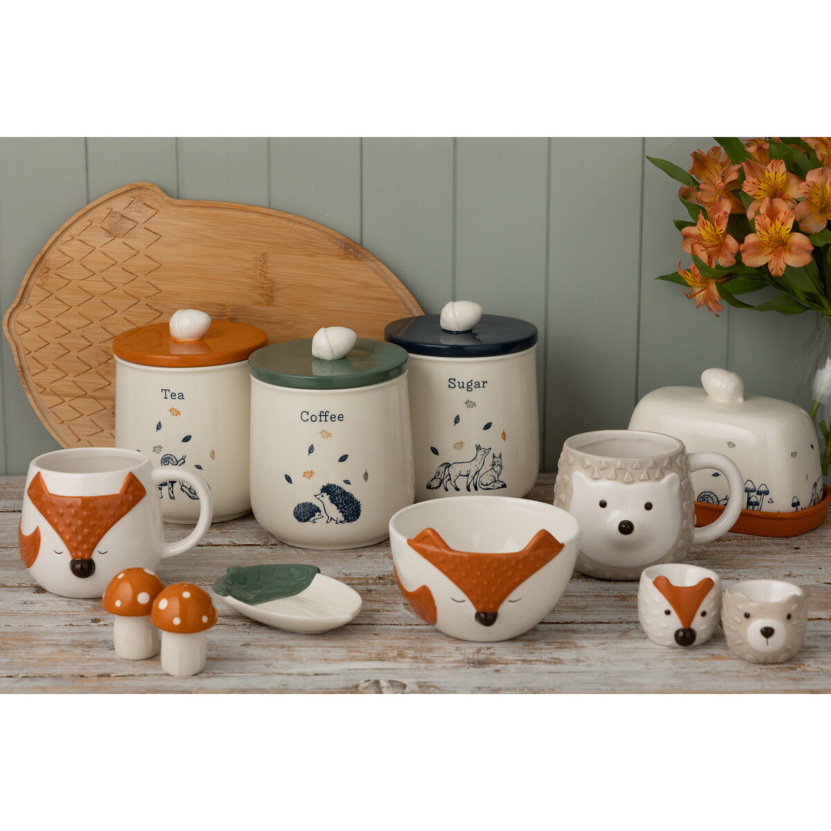 Woodland Fox Mug cream, PRICE & KENSINGTON