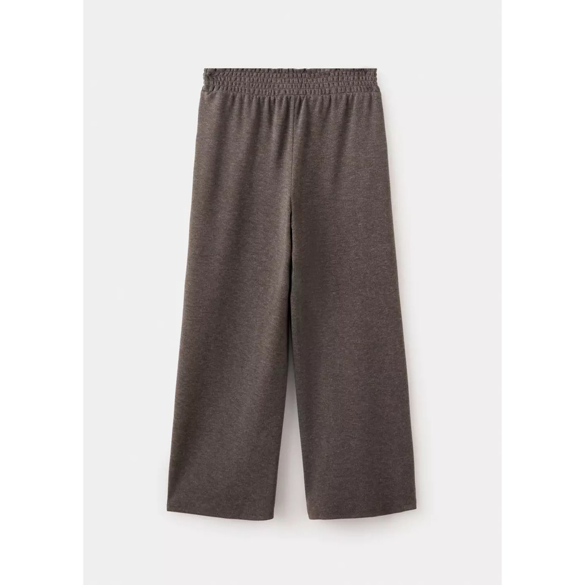 Pantalon maille taille élastique marron, MANGO KIDS