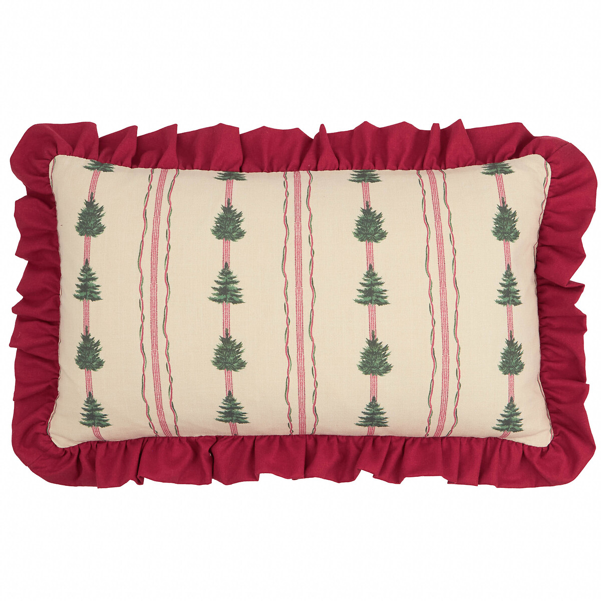 Wylder Spruce Stripes Christmas Cushion multi-coloured, FURN.