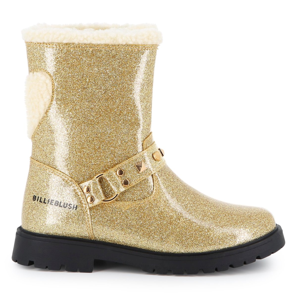 Bottines simili pailletées gold, BILLIEBLUSH