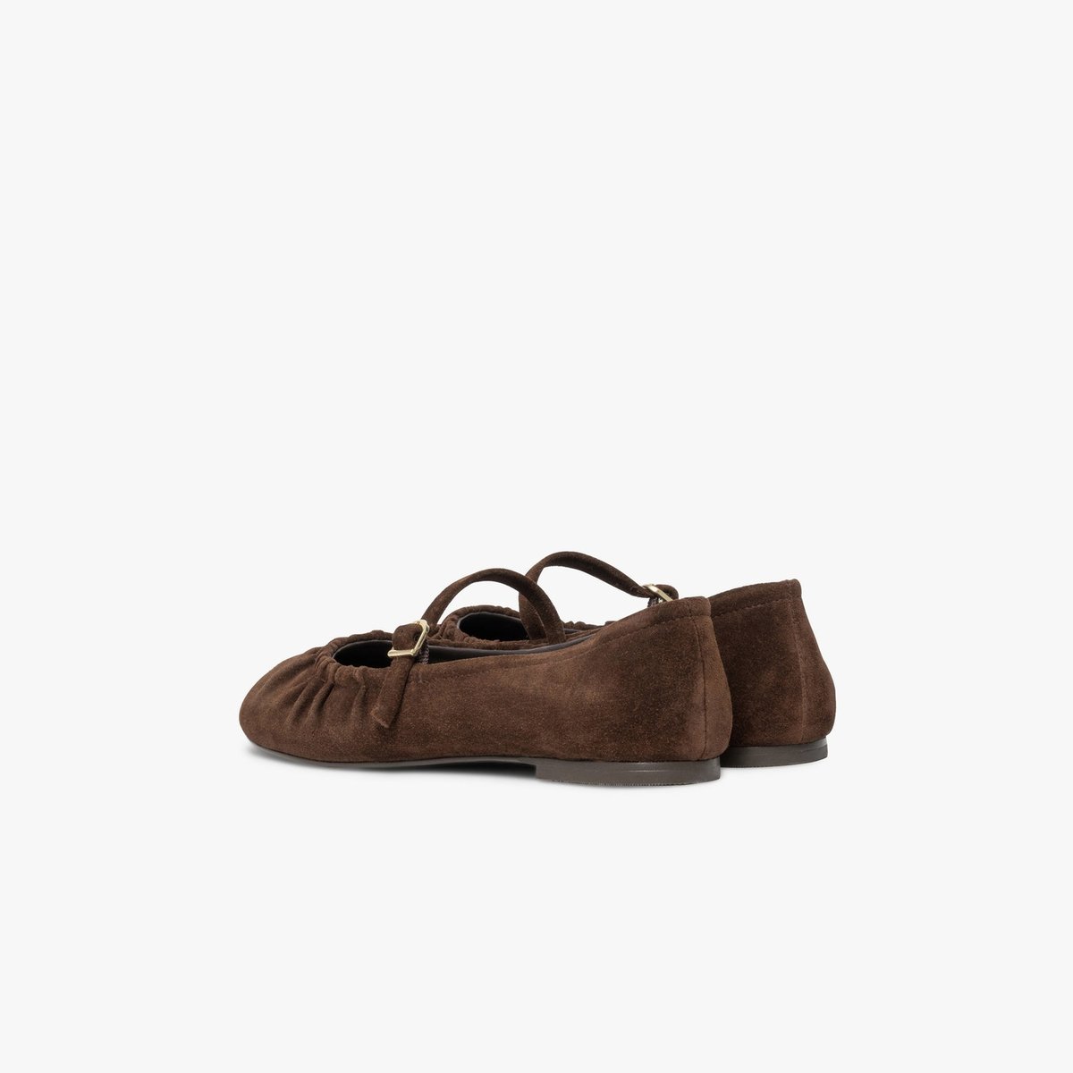 Ballerine en cuir BETTANY marron chocolat, BOCAGE