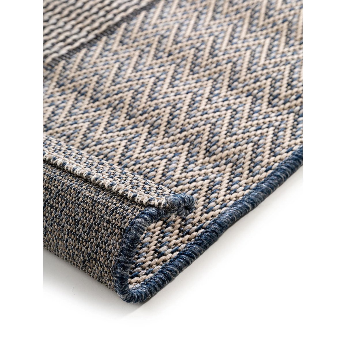 Tapis d'extérieur & intérieur RIVER beige/bleu, BENUTA