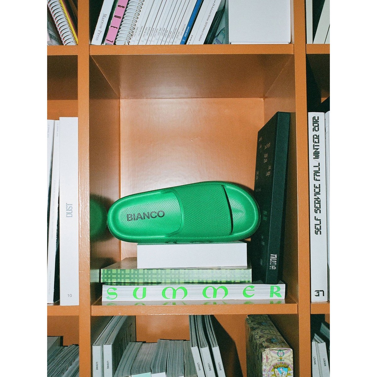 Mules Plates green pop, BIANCO