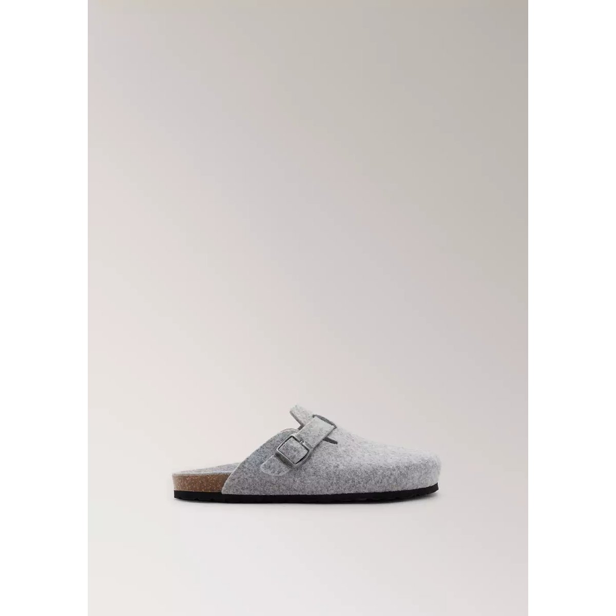 Chaussons en feutre gris, MANGO