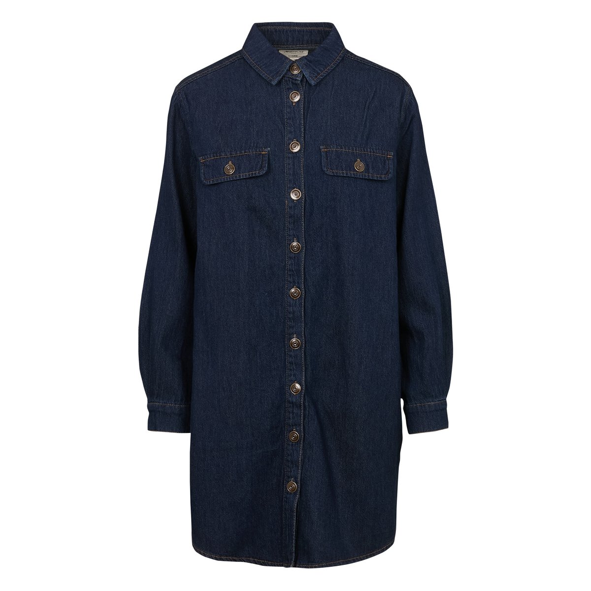 Robe chemise en 100% coton MERCY denim brut, Maison 123