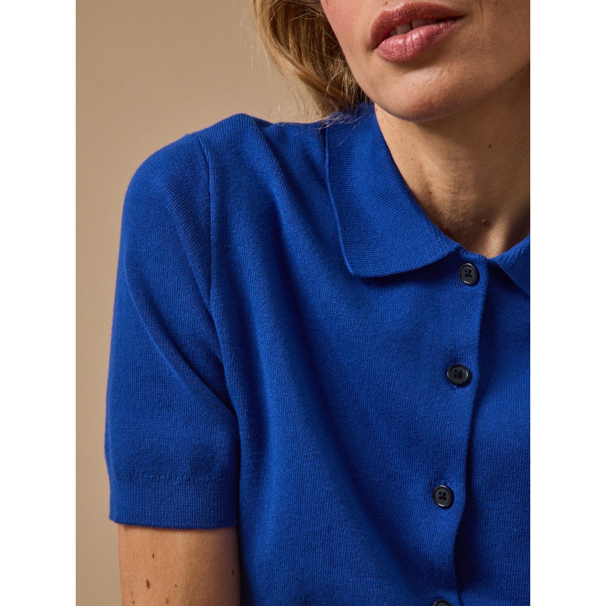 Gilet col polo coton biologique outremer, CYRILLUS