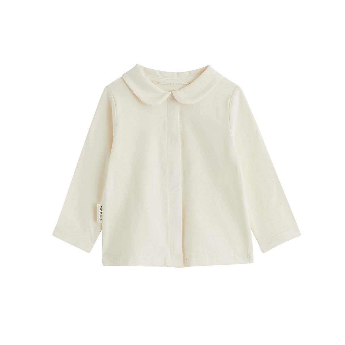 Ensemble salopette bébé en velours et t-shirt Neige ecru, PETIT BEGUIN