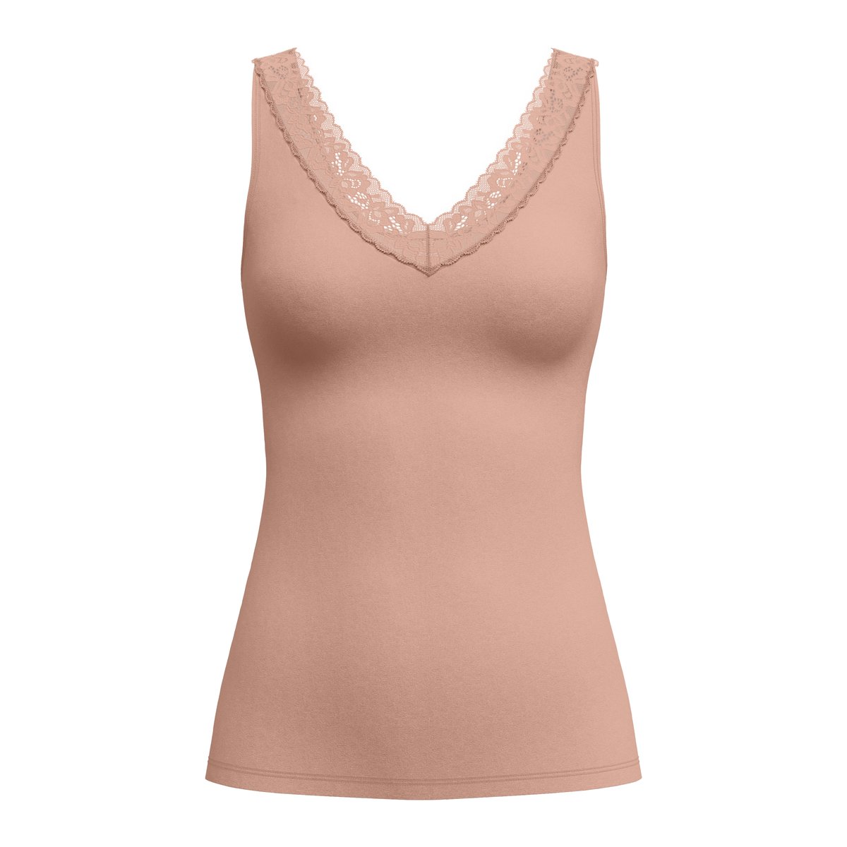 Débardeur sans manches Coton NATURAL COMFORT LACE timeless taupe, CALIDA