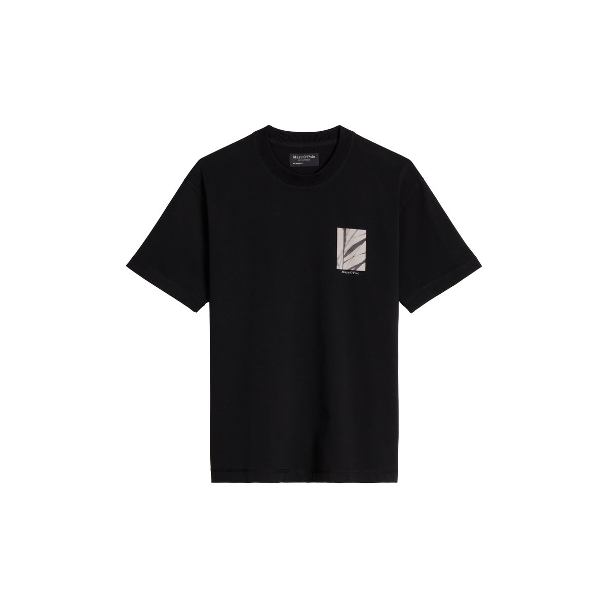 T-shirt relaxed avec imprimé saisonnier au dos noir, MARC O'POLO