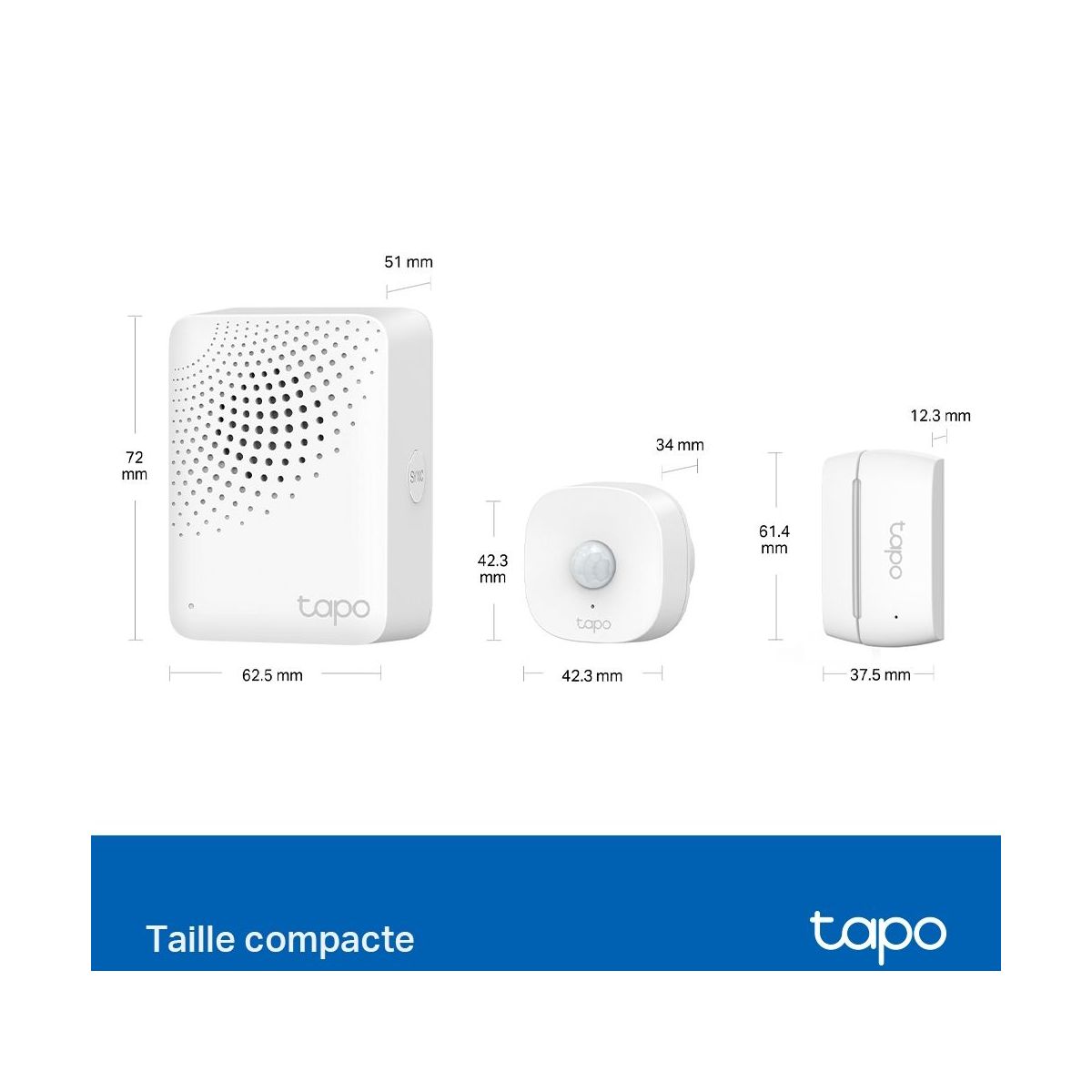 Détecteur d'ouverture Tapo T30 KIT couleur unique, TP-LINK