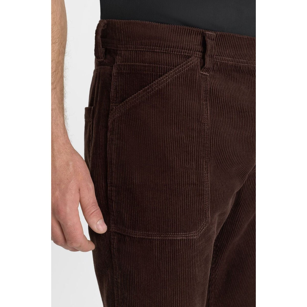 Pantalon droite RENSO coffee, LE TEMPS DES CERISES