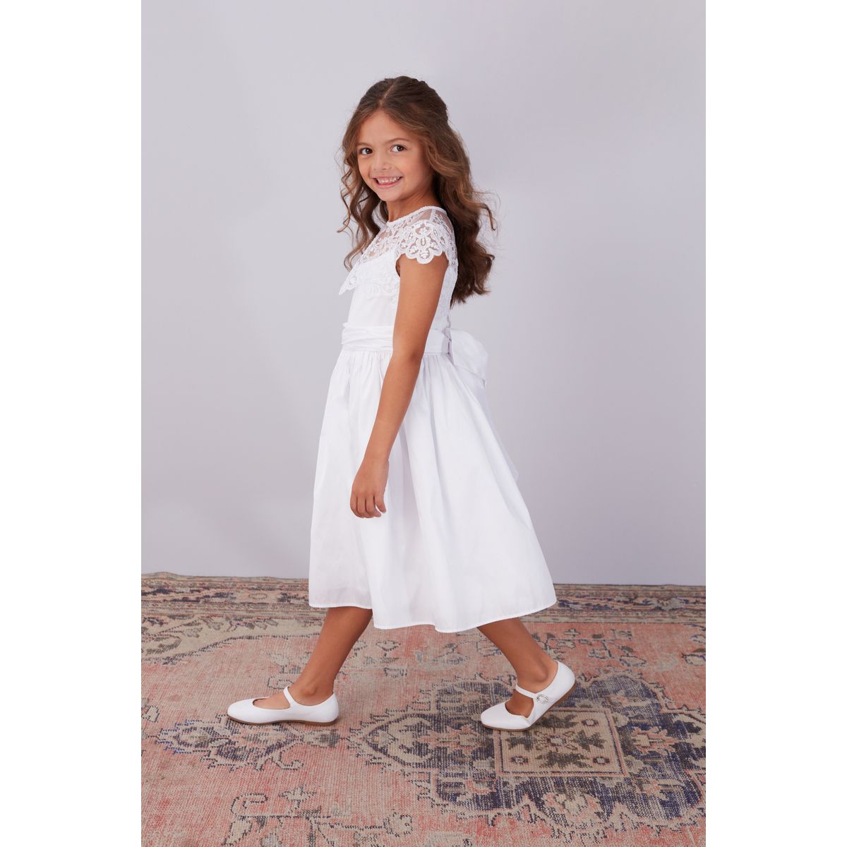Robe avec haut en dentelle blanc, NEXT