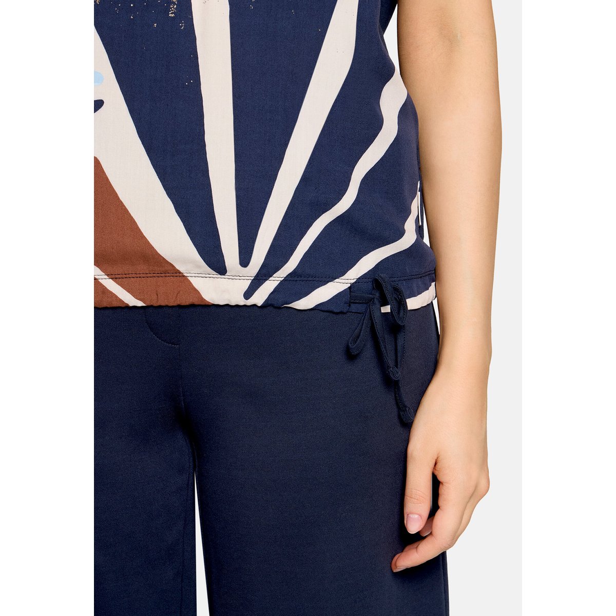 T-shirt patchwork à imprimé nature/brown, BETTY & CO