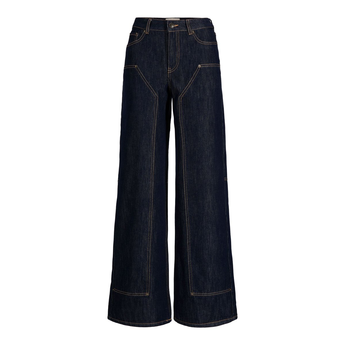 Jean À Coupe Large dark blue denim, JJXX