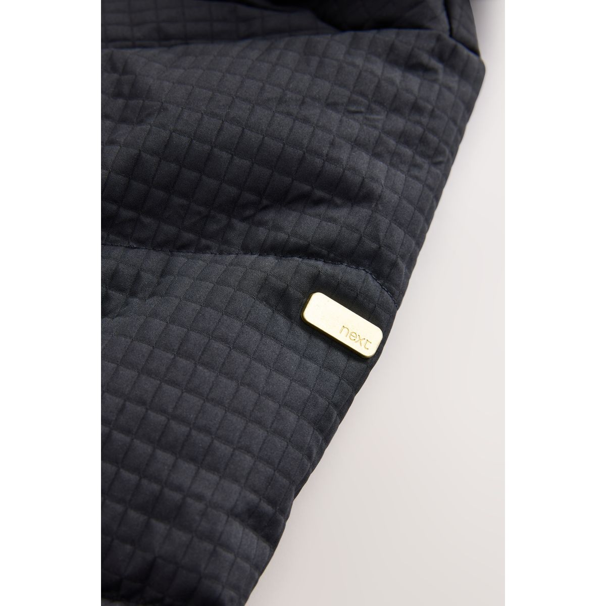 Manteau rembourré imperméable texturé noir, NEXT