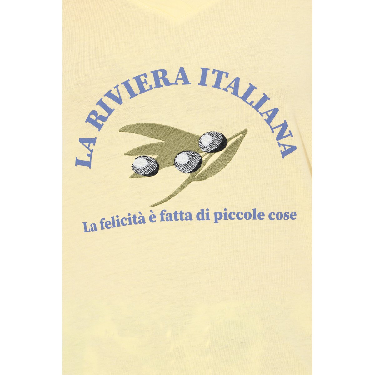 T-shirt brodé. Manches courtes sorbet jaune, ULLA POPKEN