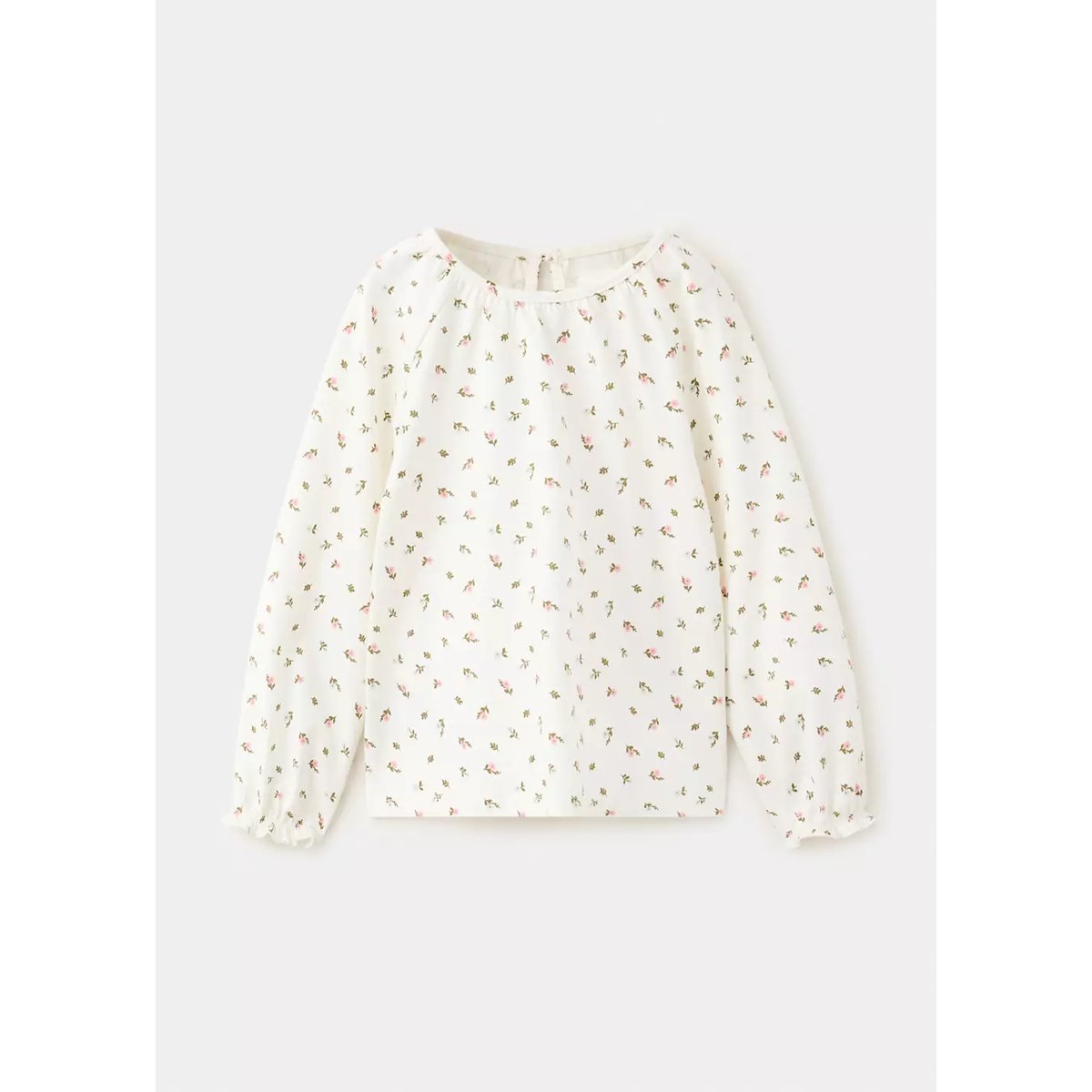 T-shirt coton fleurs sable, MANGO BABY
