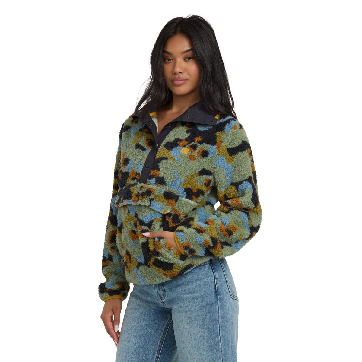 Sweat col montant SWITCHBACK vert dusty green, BILLABONG