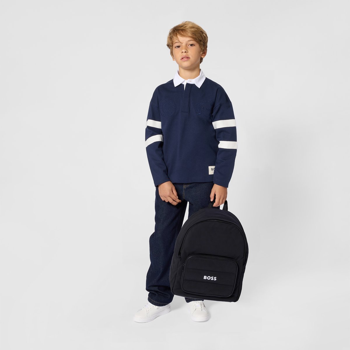 Sac à dos bleu cargo, BOSS KIDSWEAR