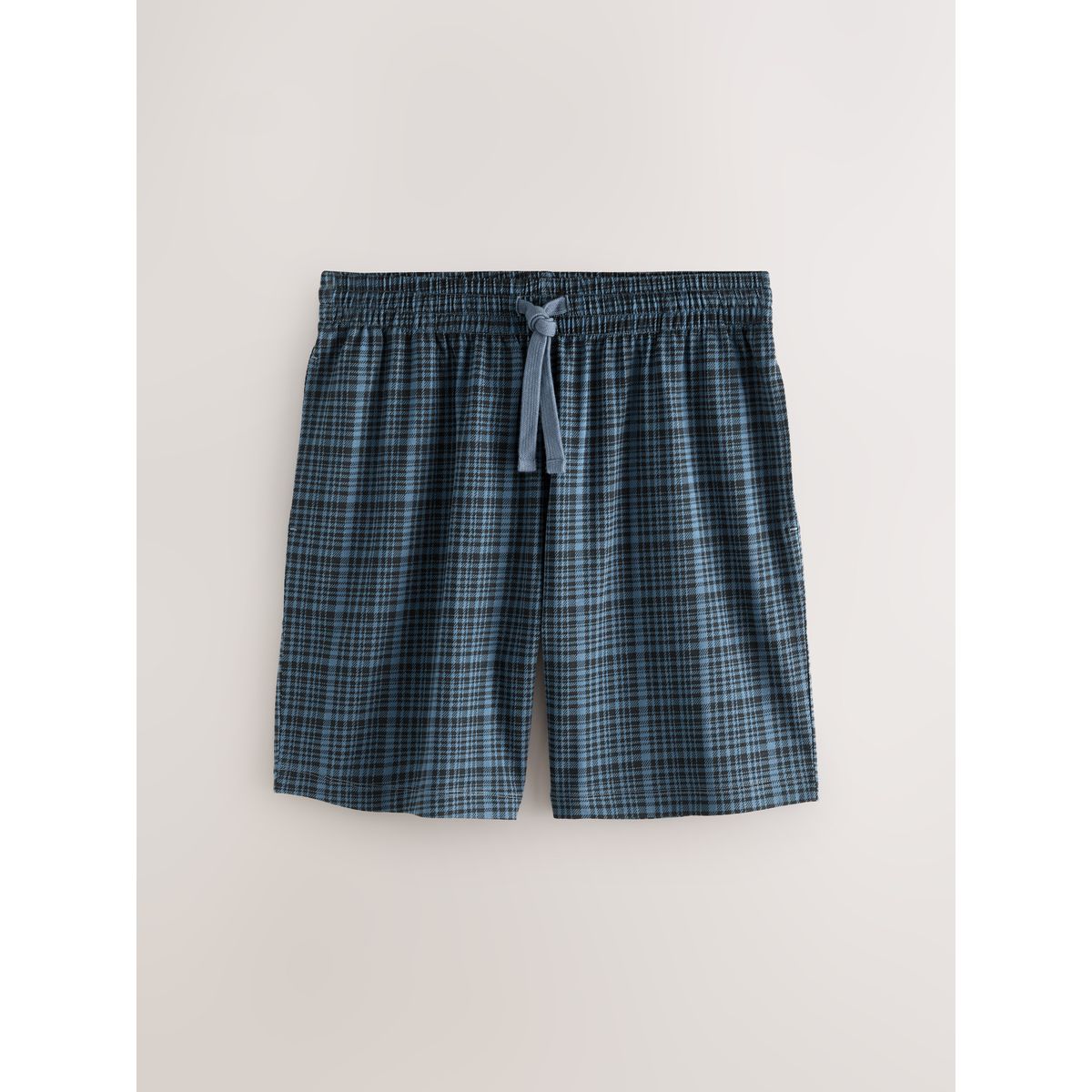 Short pyjama en jersey à carreaux, lot de 2 bleu marine, NEXT