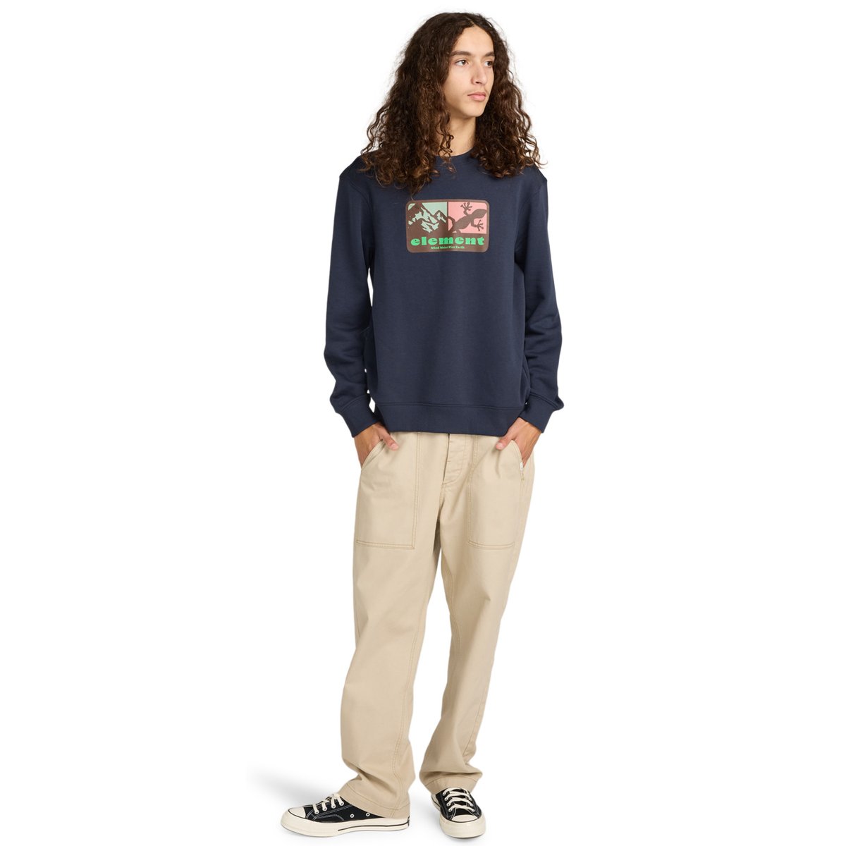 Sweat MEMORY CR bleu eclipse navy, ELEMENT