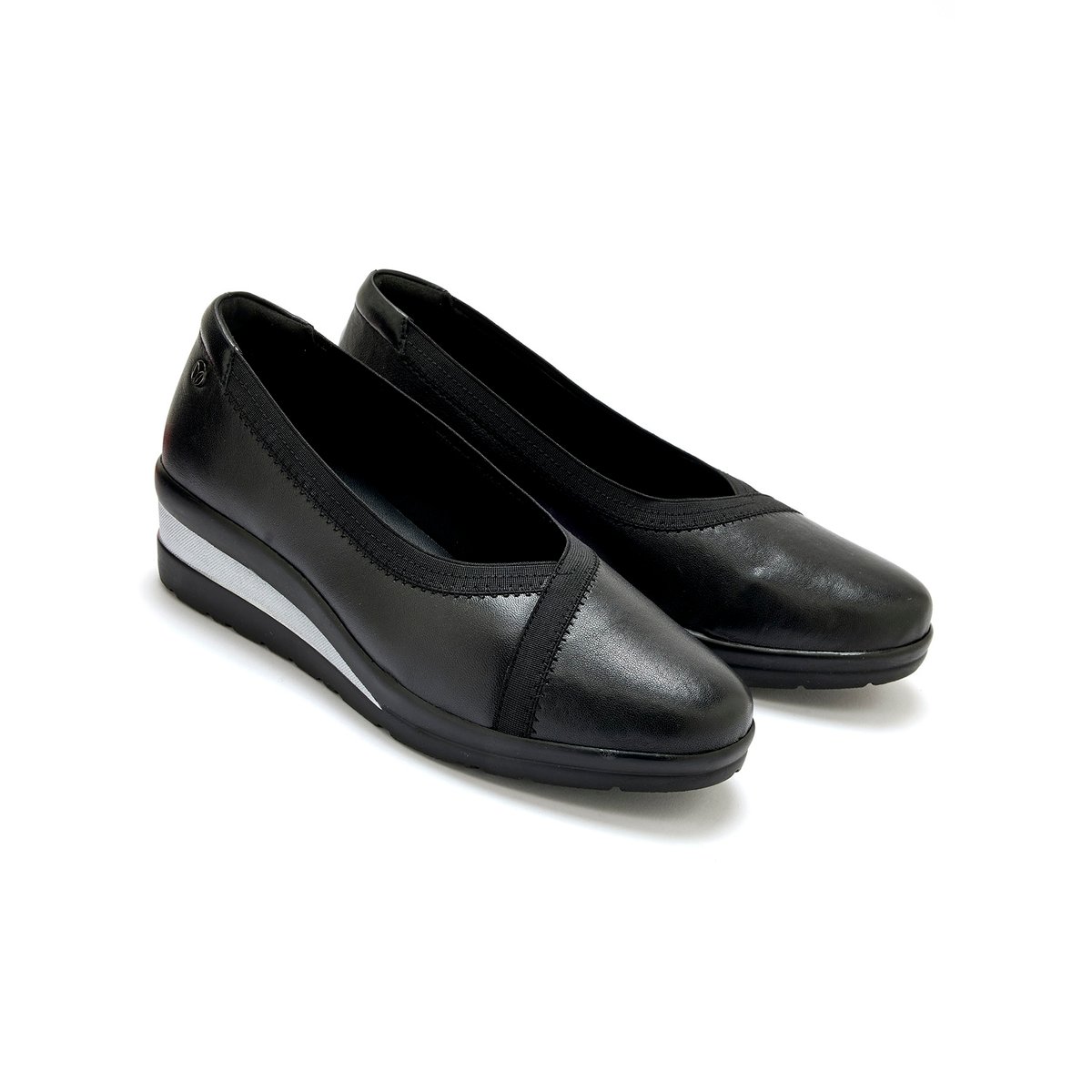 Ballerines semelle amovible noir, PEDICONFORT