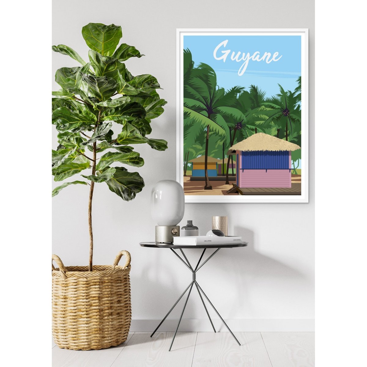 Affiche Guyane blanc, L'AFFICHERIE