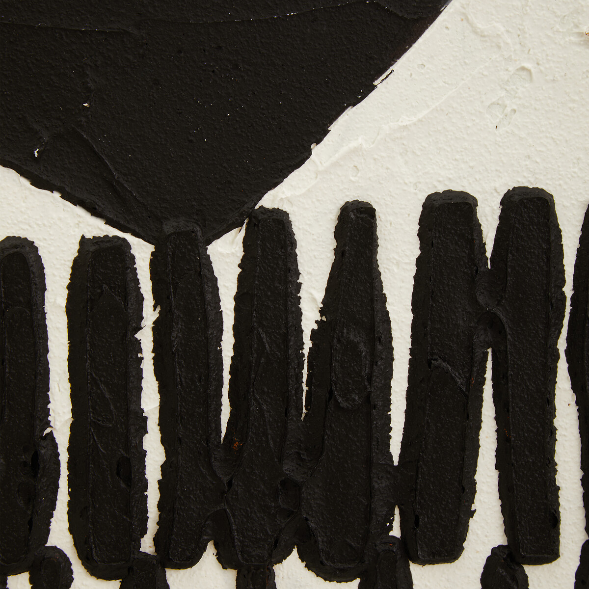143cm Astratto Textured Abstract Wall Art black/white, FIFTY FIVE SOUTH