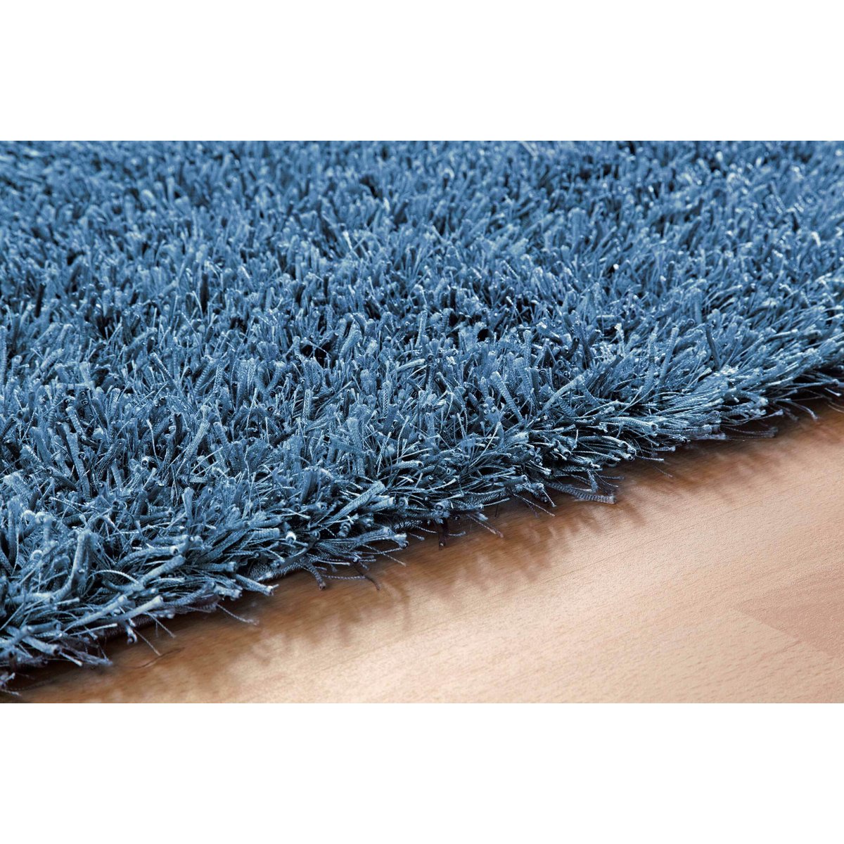 Tapis poils longs mèches mélangées brillantes , COOL GLAMOUR bleu, ESPRIT