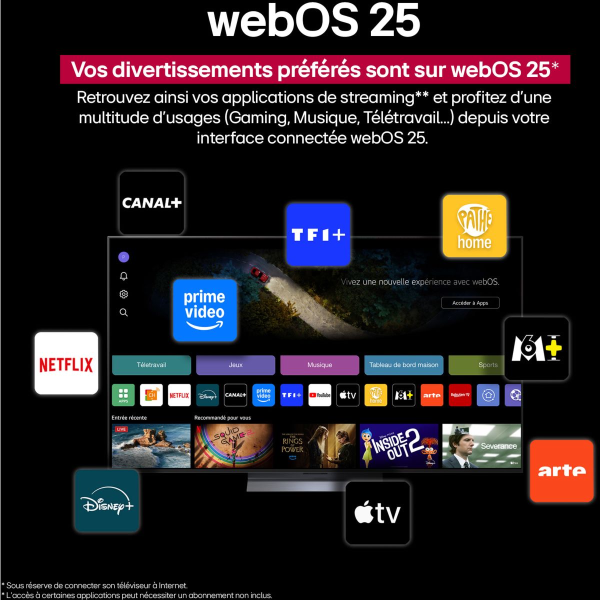 TV LED 55QNED86A (2025) 55" (139 cm) 4K Ultra HD - 120Hz, Smart TV couleur unique, LG