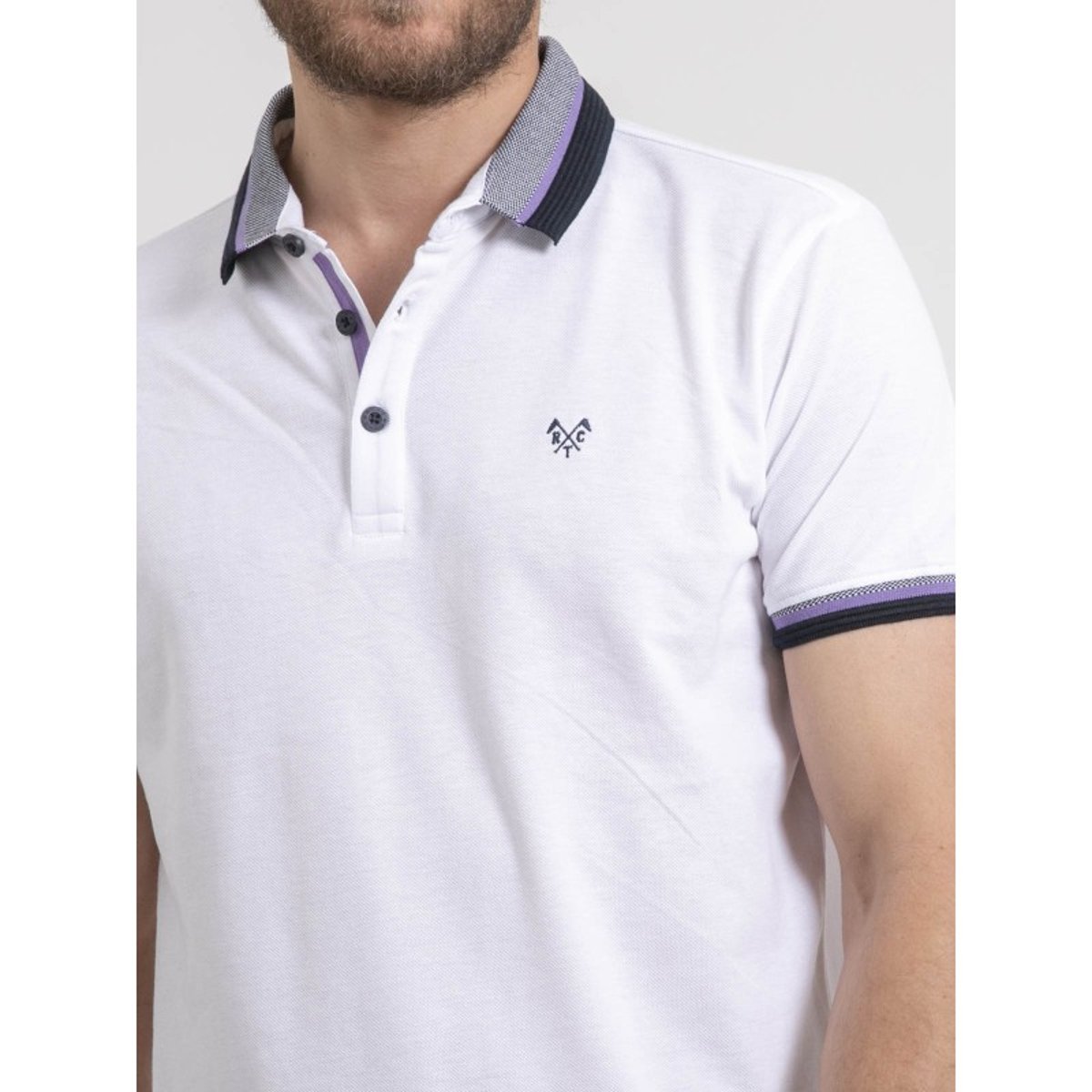 Polo Manches Courtes Pur Coton Pepanolo blanc, RITCHIE