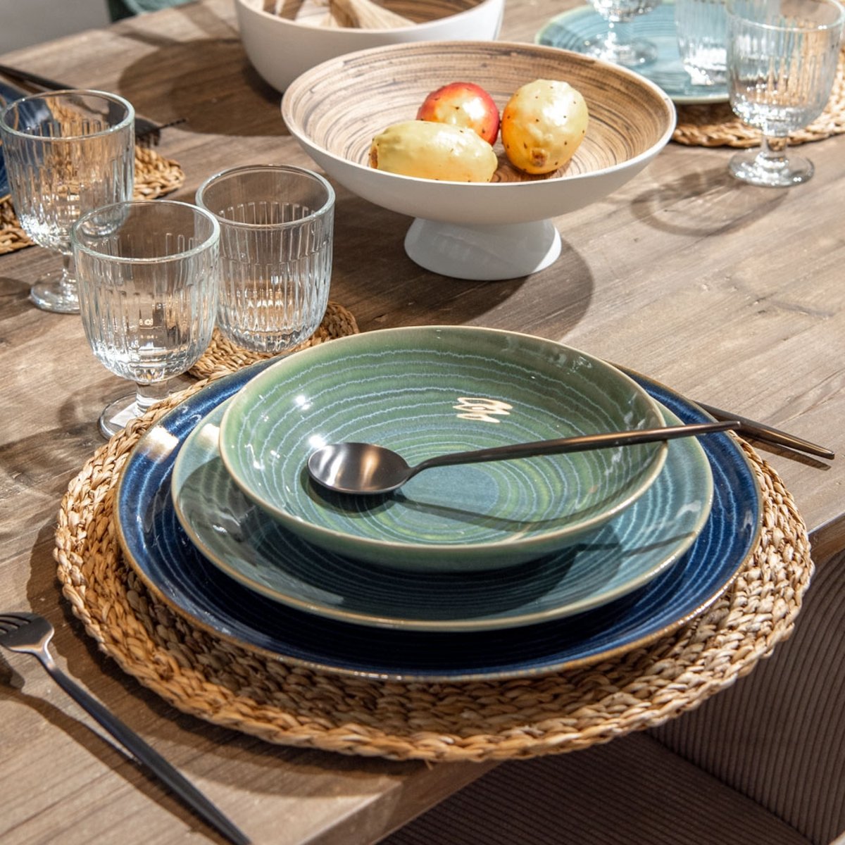 Saladier Moon Lagon 24 cm - MOON LAGON bleu, TABLE PASSION