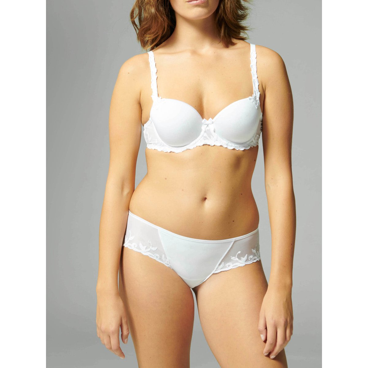 Soutien-gorge décolleté carré en spacer 3D, ANDORA blanc, SIMONE PERELE