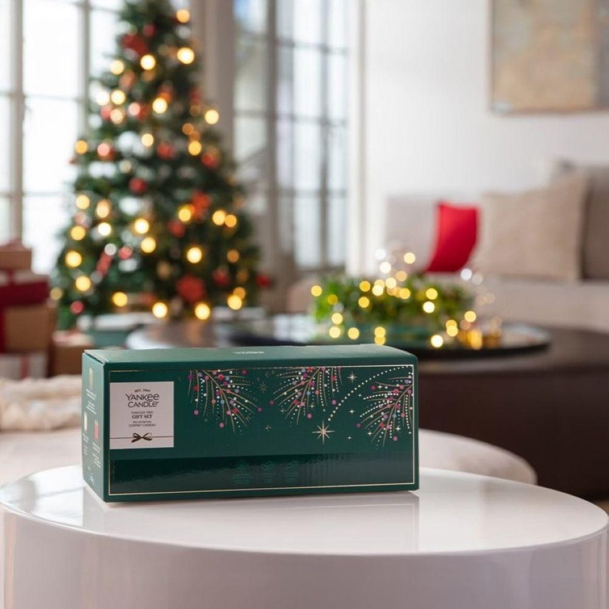 Coffret cadeau trio intemporel 3 bougies multicolore, YANKEE CANDLE