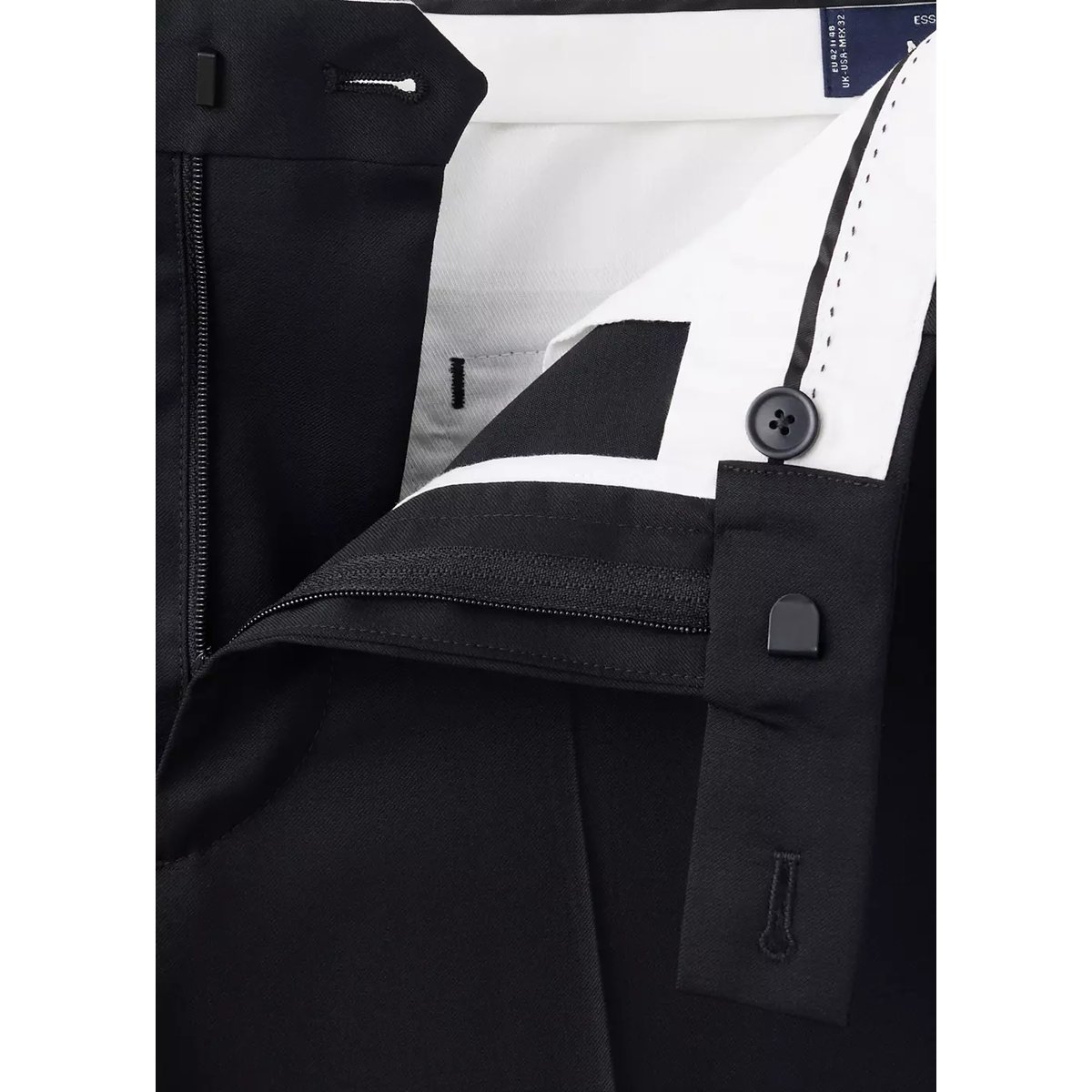 Pantalon costume Turín 100 % laine noir, MANGO MAN
