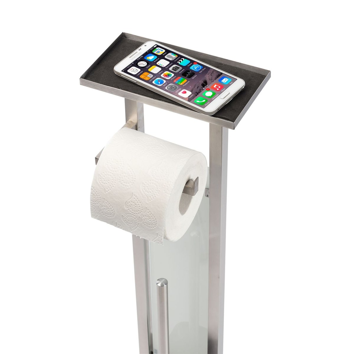 Valet Design Wc Debar argent, WENKO