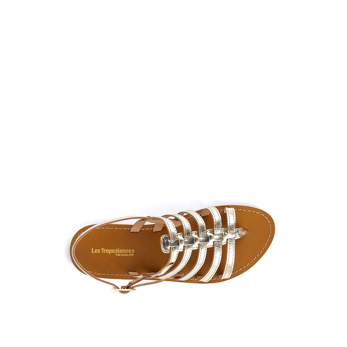 Herilo Leather Sandals gold-coloured, LES TROPEZIENNES PAR M.BELARBI