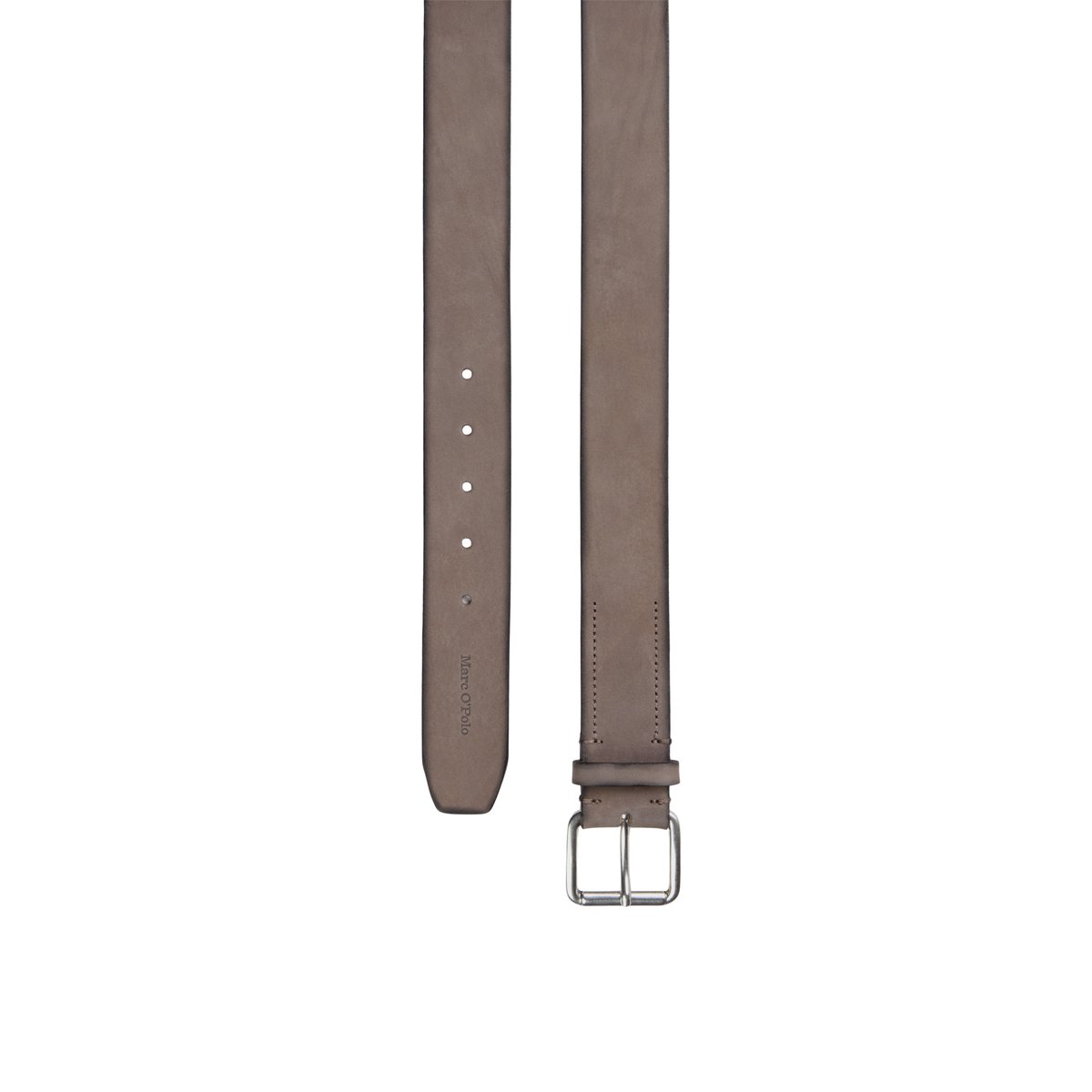 Ceinture en cuir nubuck souple marron, MARC O'POLO