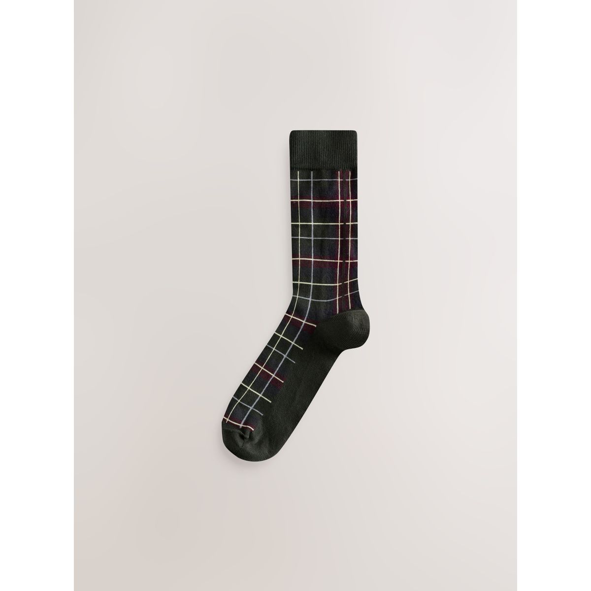 Chaussettes à motif, 5 paires carreaux rouges/bleus riches, NEXT