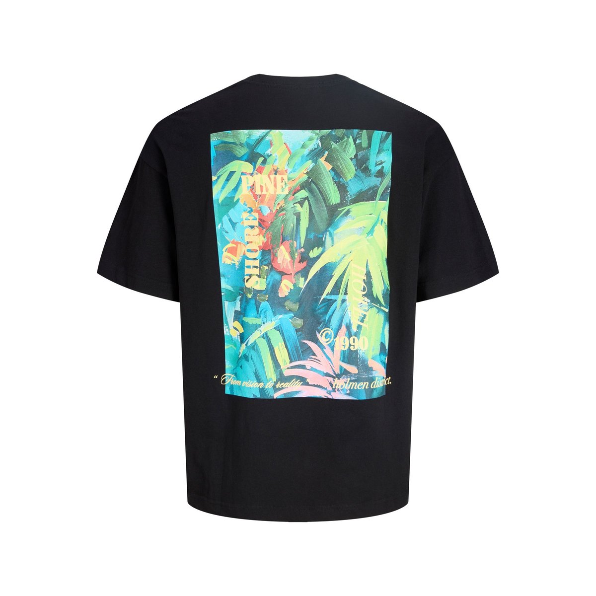 T-Shirt noire - black, JACK & JONES