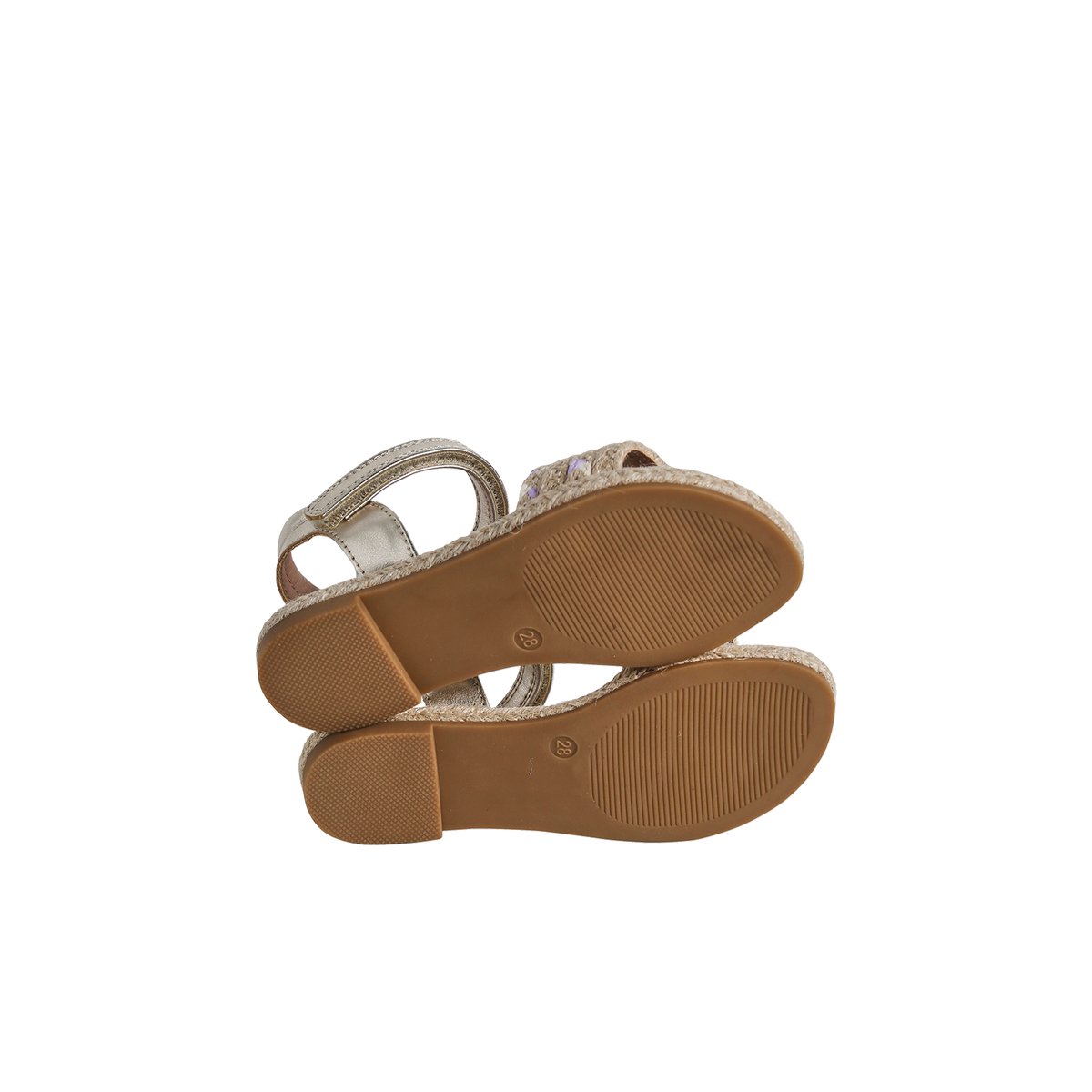 Sandales scratchées collection maternelle beige imprimé, VERTBAUDET