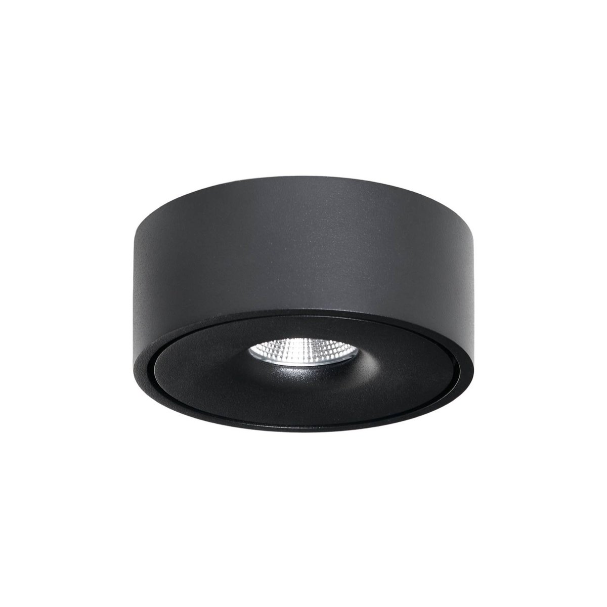Plafonnier en aluminium moderneLED, Rotari noir, ARCCHIO
