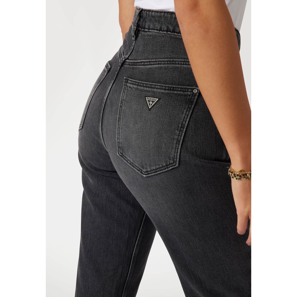 Mom Jeans gris foncé, GUESS