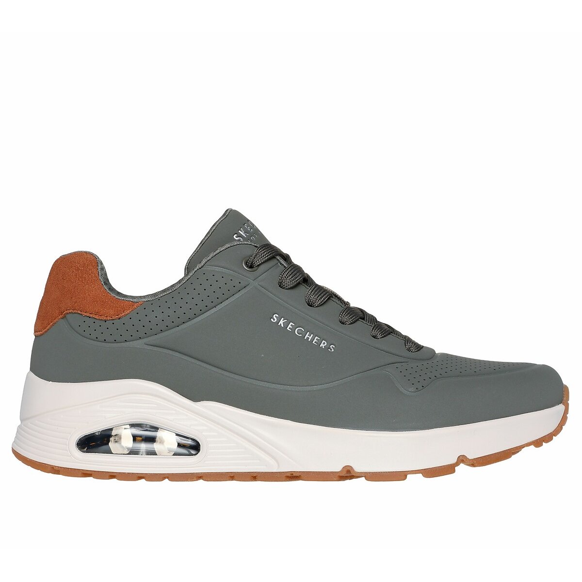 Basket Uno - Suited On Air olive, SKECHERS