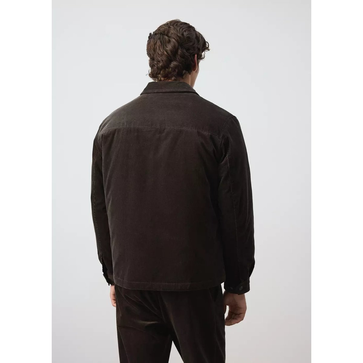 Veste velours côtelé poches café, MANGO MAN