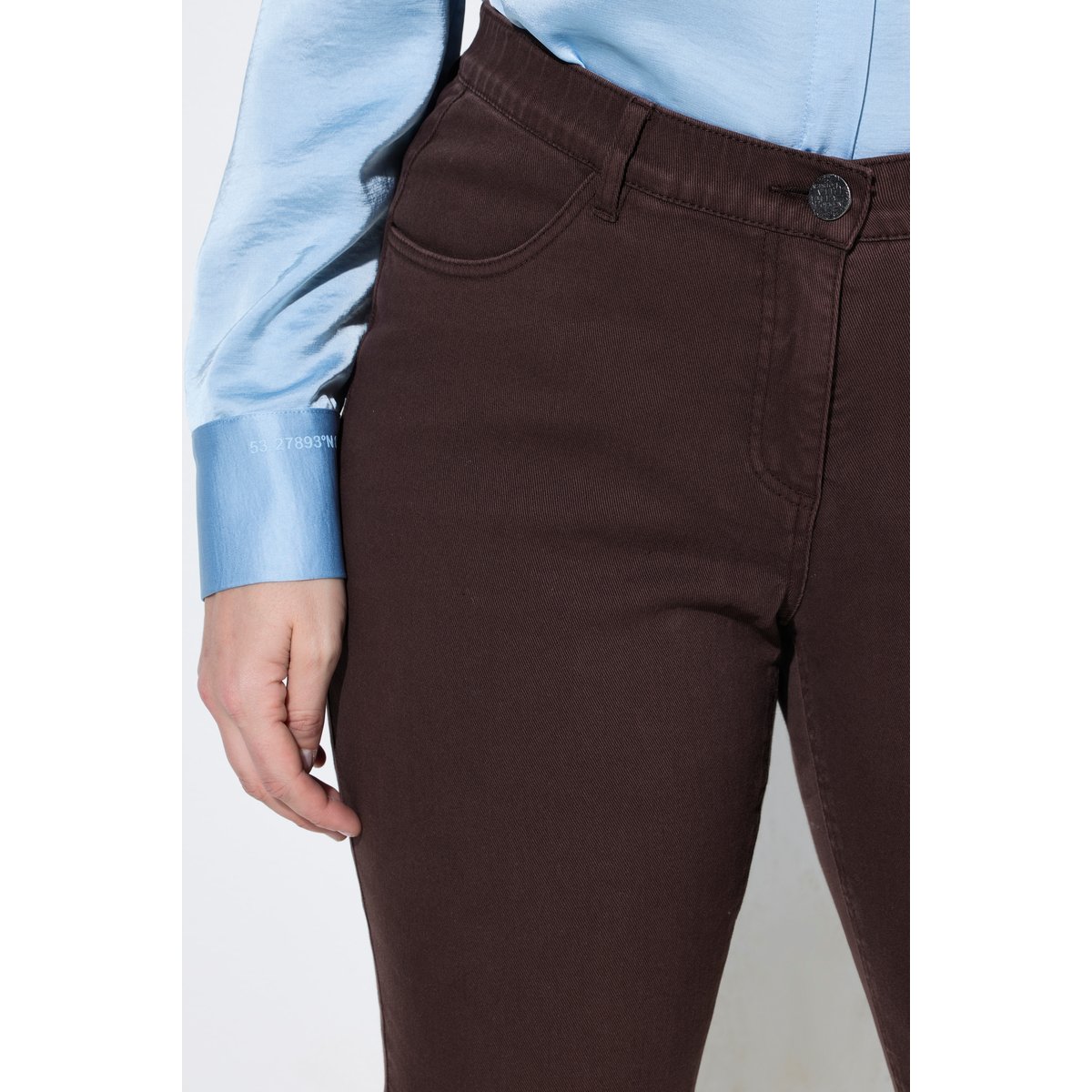Jean Marie Bootcut, matière stretch acajou, ULLA POPKEN