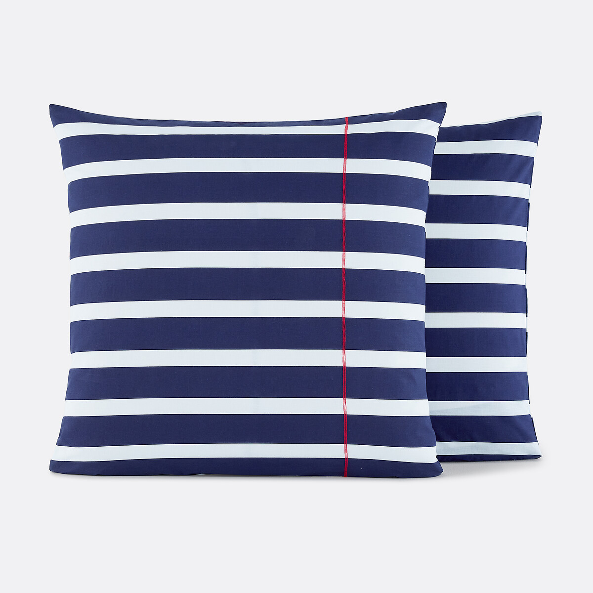 Malo Cotton Pillowcase navy/white, LA REDOUTE INTERIEURS