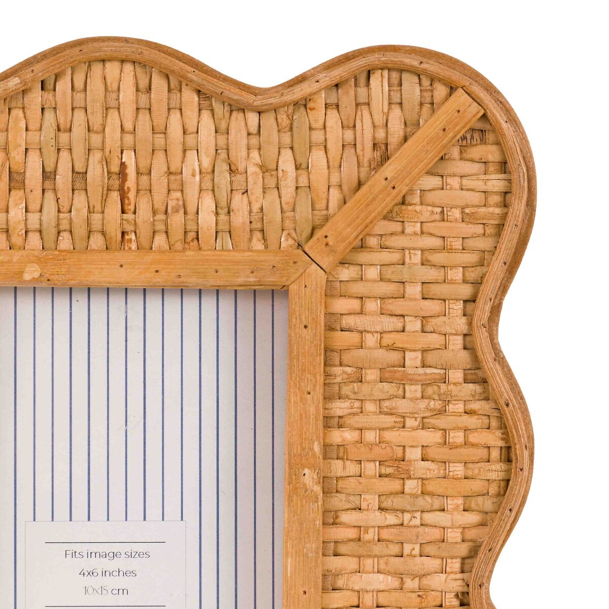 4x6" Ancona Rattan Photoframe natural, ÉDITÉ