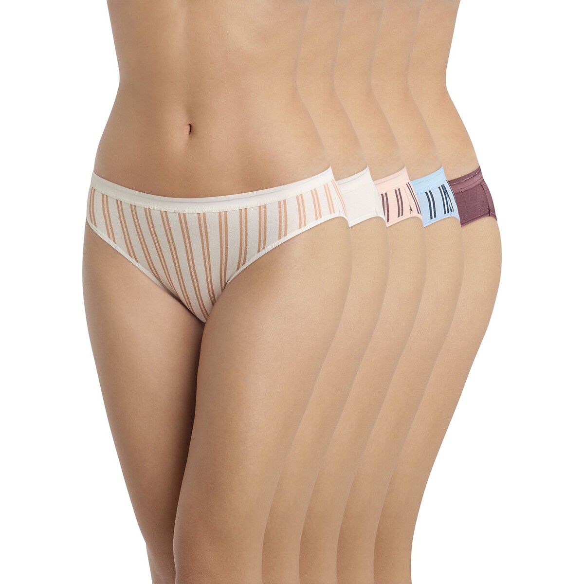 Lote de 5 cuecas DIM x INES DE LA FRESSANGE conjunto raio suave, DIM